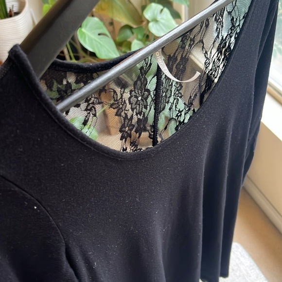 Vintage Sheer Black Lace long sleeve top, Circa 2009 - Picture 14 of 17